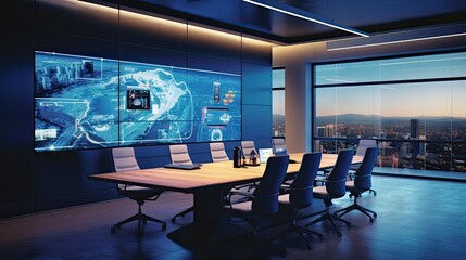 Wall Mural - communication technology corporate