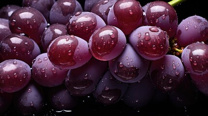 Canvas Print - wine bunch grape background