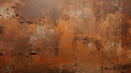 Canvas Print - weathered brown metal texture