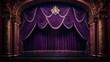 opulent purple velvet curtain