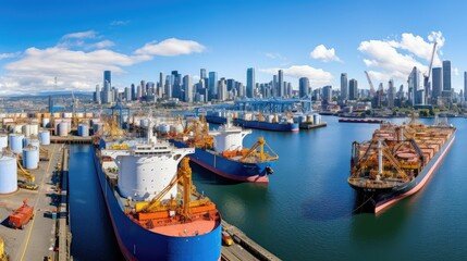 Poster - cargo oil ships