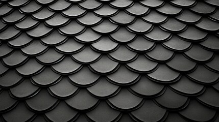 Wall Mural - shingles grey roof