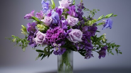 Poster - lilac floral purple