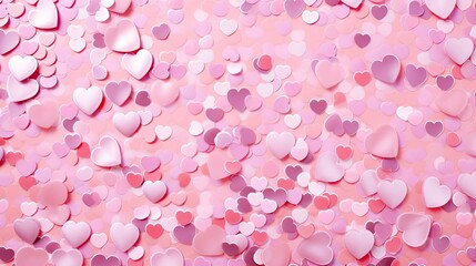 Wall Mural - valentine heart background pink