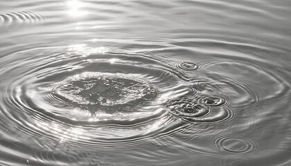 water texture with sun reflections on the water overlay effect for photo or mockup organic light gray drop shadow caustic effect with wave refraction of light banner with copy space