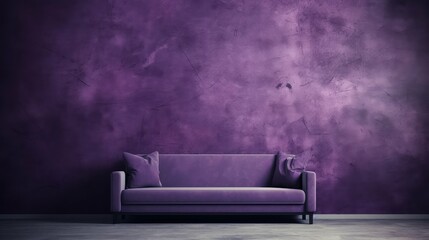 Canvas Print - wall deep purple texture