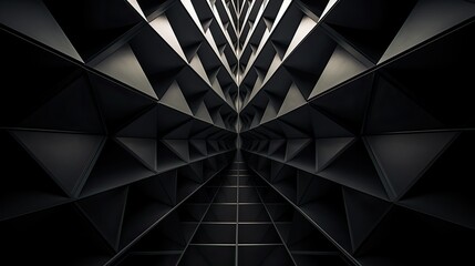 Wall Mural - design dark geometric