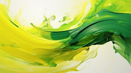 Sticker - shades green yellow swirl