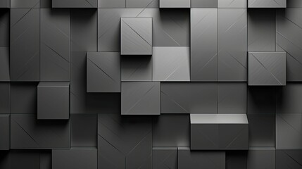 Sticker - symmetrical geometric background gray