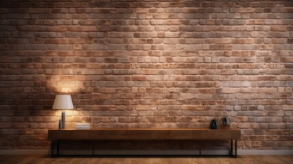 Sticker - architectural light brown brick wall