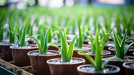 Wall Mural - gel aloe vera plants