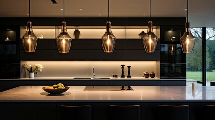 Canvas Print - kitchen indoor lighting