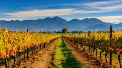 Canvas Print - winery grapevine grape background Finally