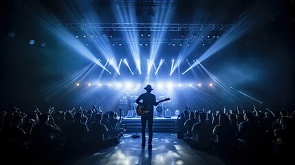 Canvas Print - stage professional lighting