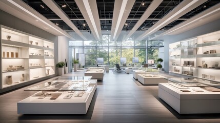 Canvas Print - led lighting showroom