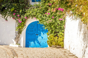 Wall Mural - The village of Sidi Bou Said, Carthage, Tunisia