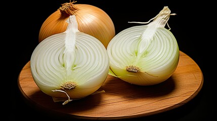 Canvas Print - fresh salad onion isolated