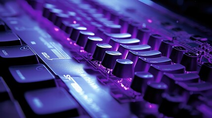 backlit purple computer