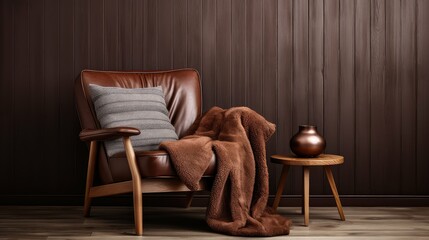 Poster - cozy hardwood brown background