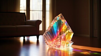 Canvas Print - crystal rainbow light