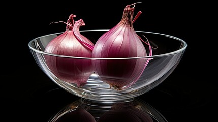 Wall Mural - glass half onion isolated