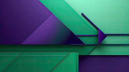 Poster - clean purple and green background