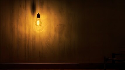 Poster - incandescent single light bulb