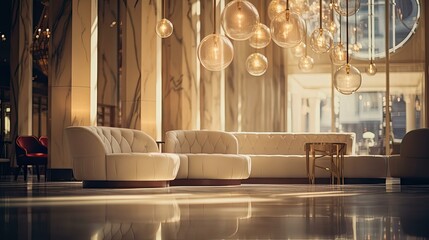 Sticker - luxurious blurred design interior