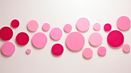 Sticker - dynamic pink paint circle