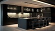 sleek lighting kitchen
