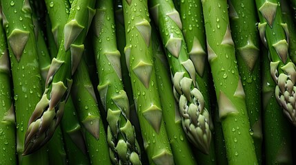 Canvas Print - vegetable cuisine asparagus green