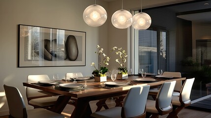 Sticker - pendant dining room light