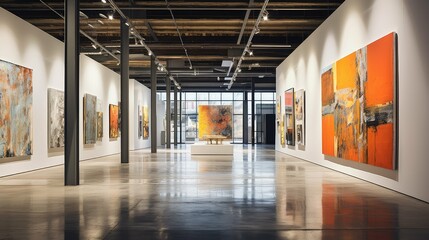 Poster - modern gallery interior