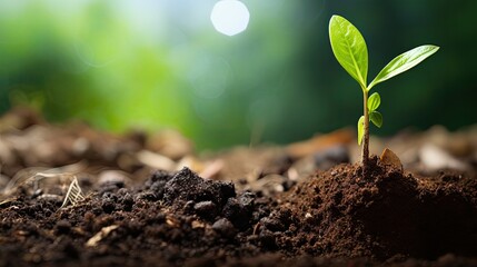 Wall Mural - plant seedling sprouting