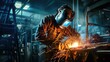 © vectorwin - factory welding car production