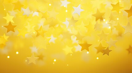 Wall Mural - dreamy yellow star background