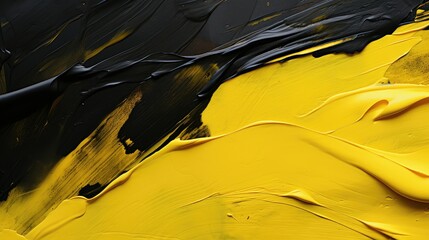 Wall Mural - bold black yellow background