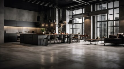 Sticker - concrete dark flooring