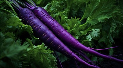 Poster - vibrant purple carrot