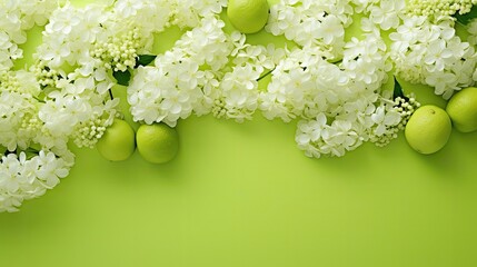 Poster - fresh background lime green