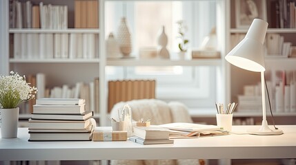 coziness blurred white home interior