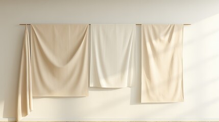 Poster - fabric beige banner