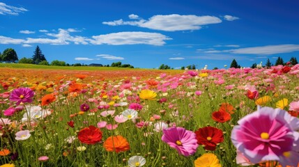 Poster - colors meadow flower farm