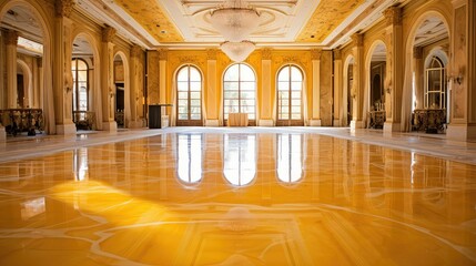 Sticker - ballroom yellow marble