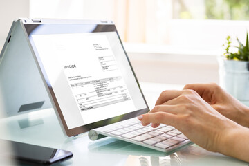 Aufkleber - online digital e invoice