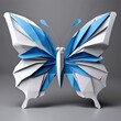 abstract blue butterfly