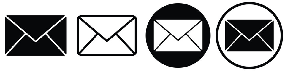 Mail icon set. email icon vector. E-mail icon. Envelope illustration. Envelope icon, Mail icon vector for web, computer and mobile app