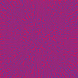 Radial Turing Pattern Reaction Diffusion Texture Vector Red Blue Abstract Background. Mental Disorder Hallucinations. Intricate Lines Complex Structure Crazy Psychedelic Acid Trip Hypnotic Abstraction