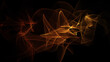 Abstract sound waves on black background