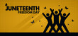  Juneteenth. Freedom day. = 
banner, vector illustration, background